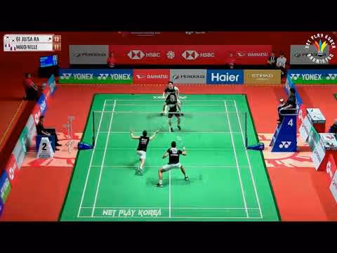 重出江湖，韩国双金组合2-0威廉·维利热/马尤集锦！ 2025马来西亚大师赛 男双1/16决赛视频