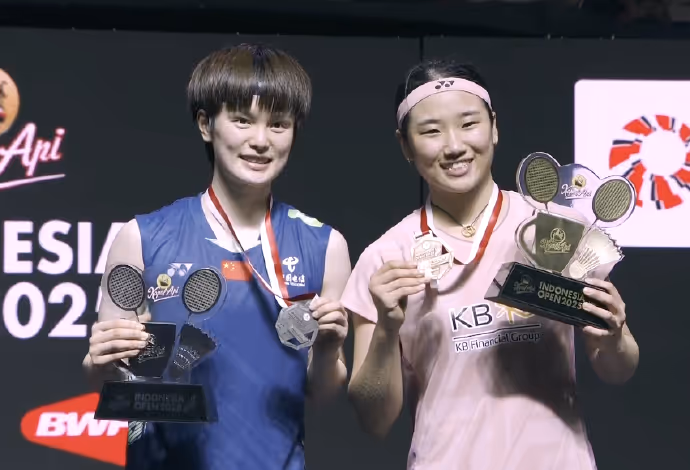 4连败！王祉怡1-2安洗莹摘亚集锦！2025印尼公开赛 女单决赛视频