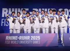 国羽3-1中国台北 大运会混合团体赛摘金