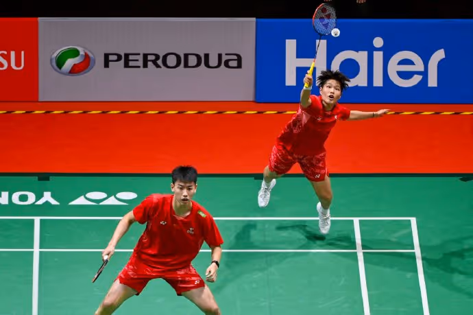 冯彦哲/黄东萍1-2克里斯蒂安森/博尔集锦！ 2025羽毛球世锦赛 混双1/16决赛视频