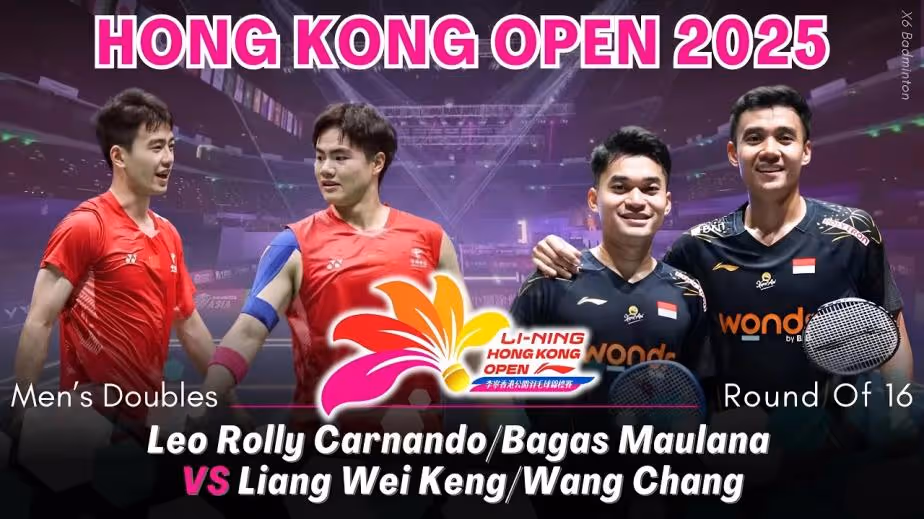 梁伟铿/王昶2-0卡尔南多/毛拉纳集锦 2025香港公开赛 男双1/8决赛视频