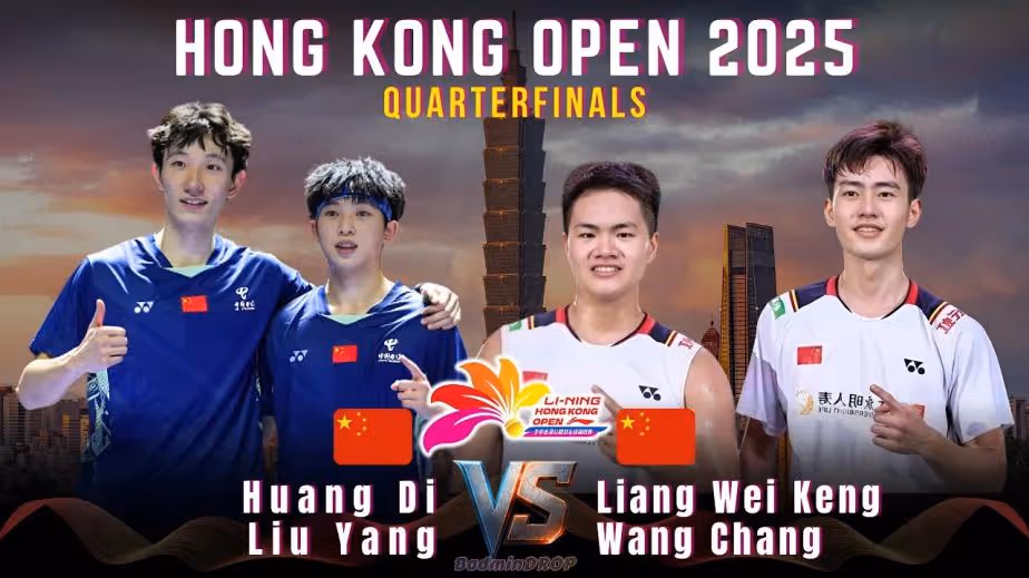 要打破冠军荒了？梁伟铿/王昶2-0黄荻/刘阳集锦！ 2025香港公开赛 男双1/4决赛视频