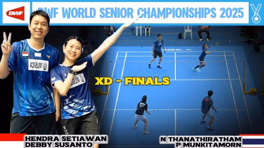 亨德拉/苏珊拖夺冠集锦!2025世界羽联中老年锦标赛混双决赛
