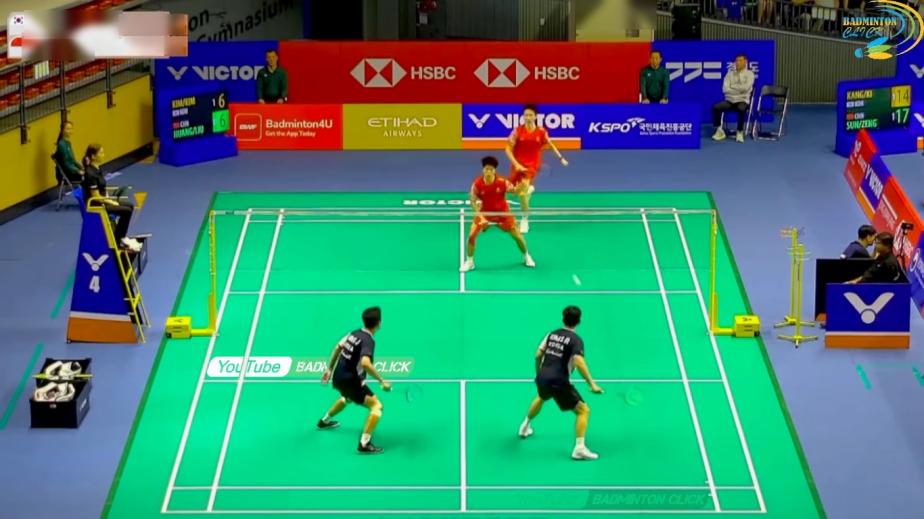 老将不老！金基正/金沙朗2-0黄荻/刘阳集锦！ 2025韩国公开赛 男雙1/16決賽視頻