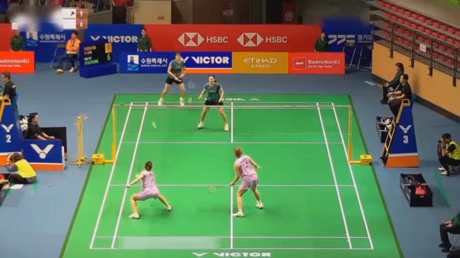 看一场少一场！陈清晨/贾一凡2-0许雅晴/宋祐媗集锦！ 2025韩国公开赛 女双1/16决赛视频