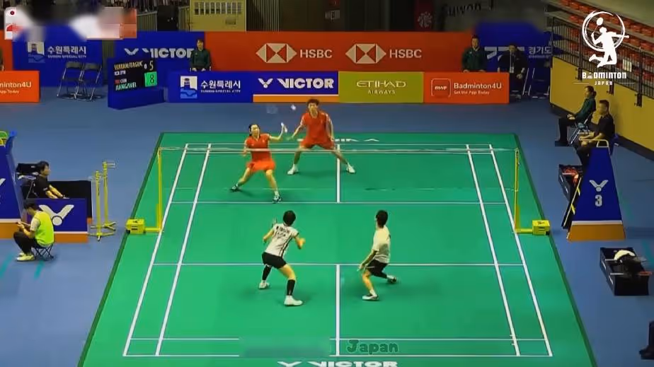 昔日双打天才已沦落？渡边勇大/田口真彩0-2蒋振邦/魏雅欣集锦 2025韩国公开赛 混双1/8决赛视频