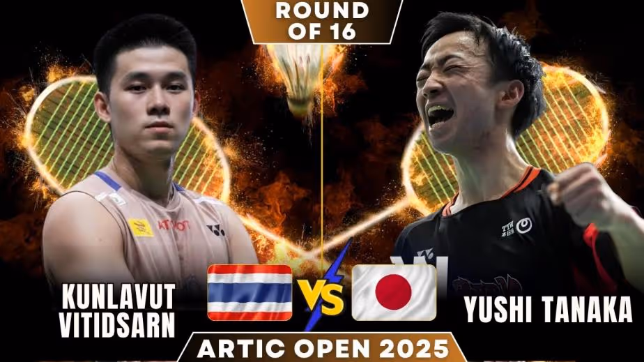 昆拉武特2-0田中涌士集锦 2025年北极公开赛男单1/8决赛视频