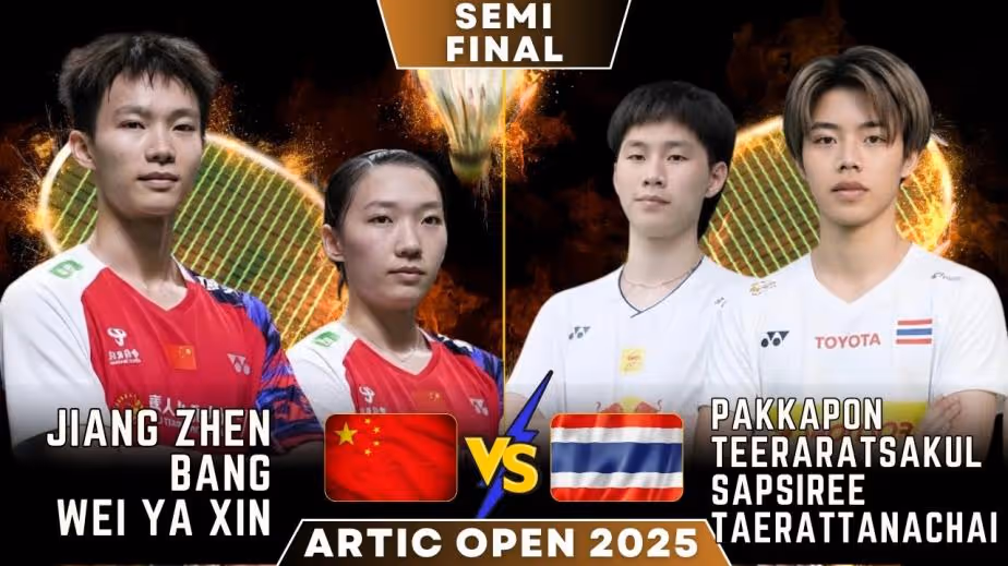 蒋振邦/魏雅欣2-1逆转帕克卡波/沙西丽集锦 2025年北极公开赛混双半决赛视频