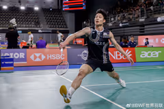 拉克什亚2-1逆转周天成 印尼男双黑马杀入决赛丨澳洲公开赛半决赛