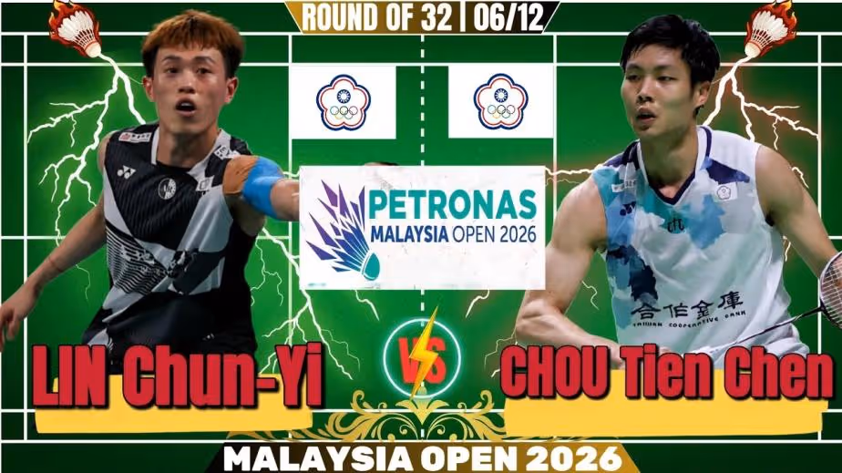 谁才是台北一哥？周天成VS林俊易集锦 2026马来公开赛 男单1/16决赛视频