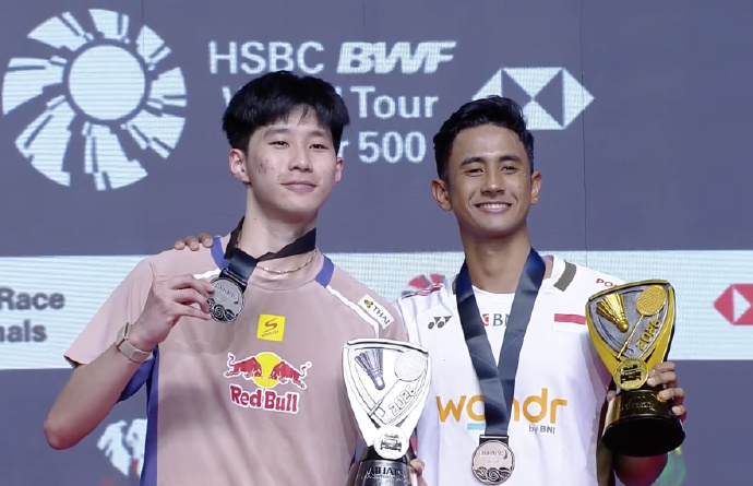 首个500赛冠军！法汉21-6血洗帕尼查蓬集锦！ 2026印尼大师赛 男单决赛视频