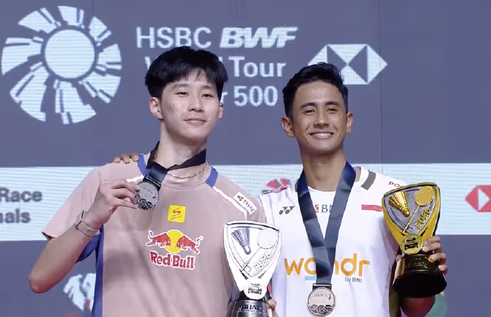 首个500赛冠军！法汉21-6血洗帕尼查蓬集锦！ 2026印尼大师赛 男单决赛视频