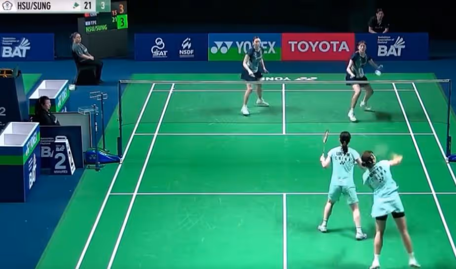 新组合发挥如何？罗徐敏/王漪朵0-2许雅晴/宋祐媗集锦！ 2026泰国大师赛 女双1/16决赛视频