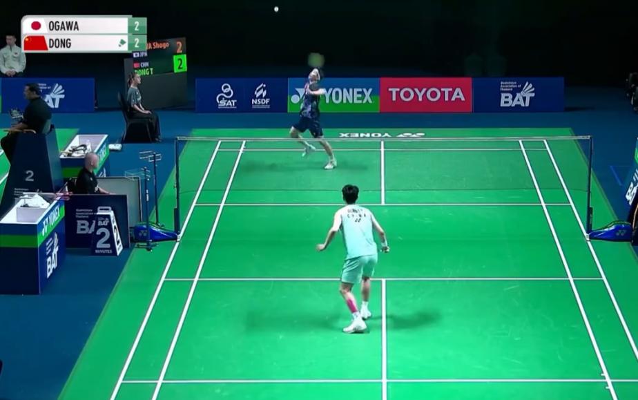 男单小将发挥如何？董天尧2-0小川翔悟集锦！ 2026泰国大师赛 男单资格赛视频