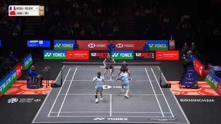 国羽2大混双落败！蒋振邦/魏雅欣0-2吉凯尔/德尔吕集锦 2026全英公开赛 混双1/4决赛视频
