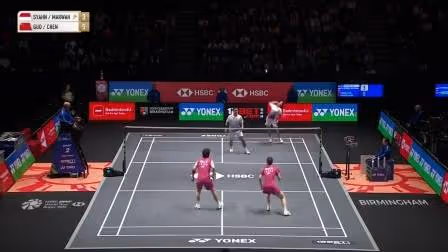 国羽混双独苗！郭新娃/陈芳卉2-1阿姆里/马尔瓦 2026全英公开赛 混双1/4决赛视频