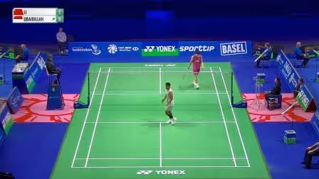 状态堪忧！李诗沣2-1险胜印尼选手乌拜迪拉集锦 2026瑞士公开赛 男单1/16决赛视频