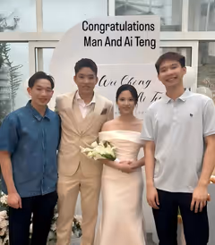 官宣领证！大马男双万炜聪正式步入婚姻殿堂